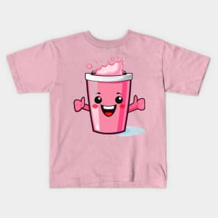 Soft drink cute T-Shirt cute giril Kids T-Shirt